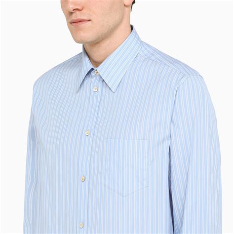 gucci blue striped shirt|Gucci accessory blue.